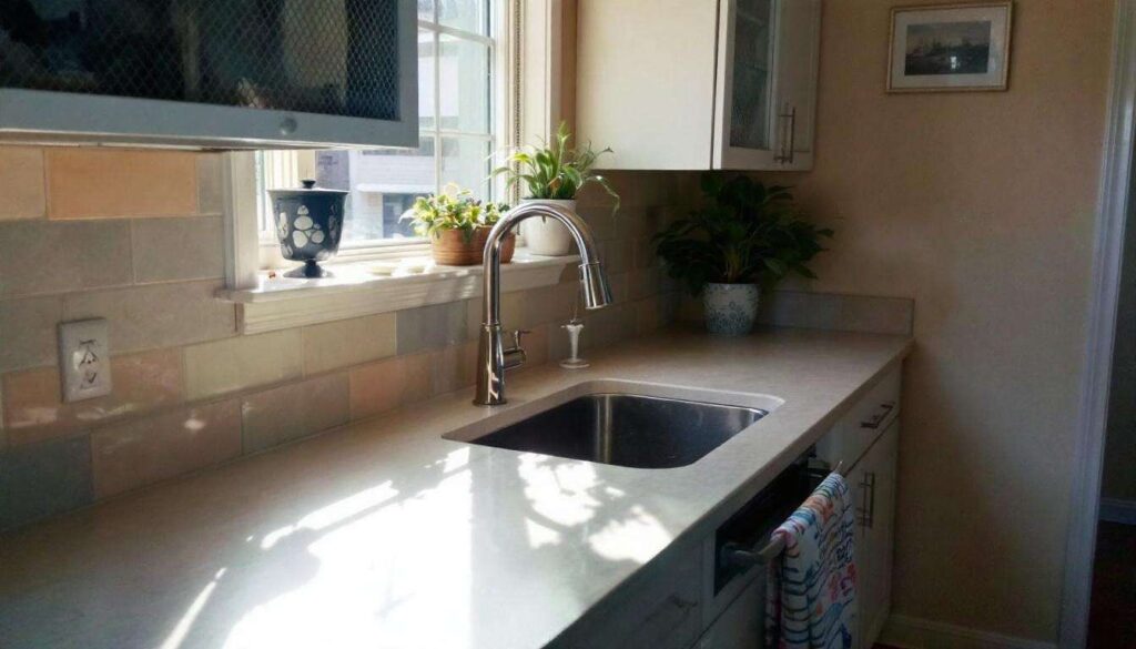 Fini les trous dans le carrelage : la technique rapide pour installer une crédence de cuisine sans perceuse (et sans galère)